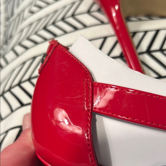 Calvin Klein Red Patent Leather Heels - Picture 9 of 9